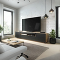 TV Unit – Black and Beige, 40 x 40 x 200 cm | TT20