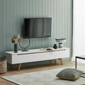 TV Unit – White, 40 x 40 x 180 cm | TT21