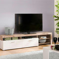 TV Unit – White and Beige, 40 x 40 x 150 cm | TT22