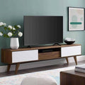TV Unit – Brown and White, 40 x 40 x 160 cm | TT28