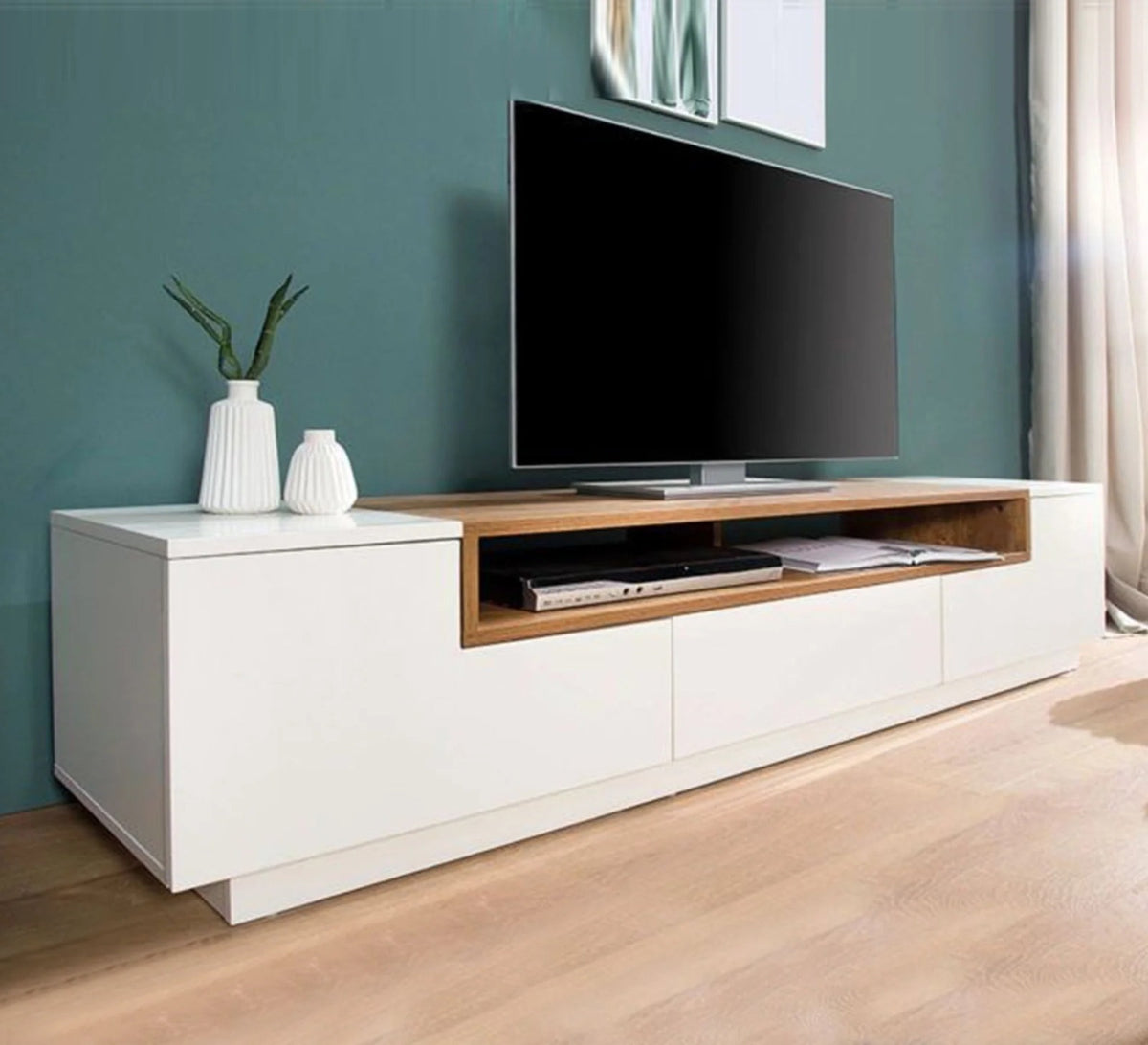 TV Unit – White and Beige, 45 x 40 x 180 cm | TT33
