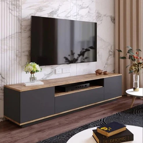 TV Unit – Black and Beige, 40 x 40 x 160 cm | TT34