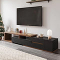 TV Unit – Black and Brown, 40 x 40 x 220 cm | TT35