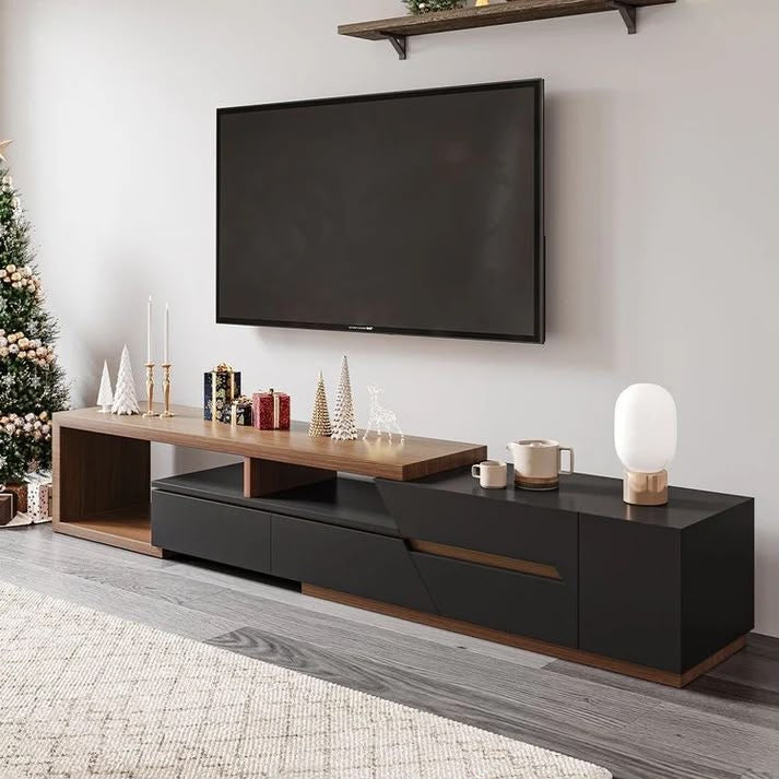 TV Unit – Black and Brown, 40 x 40 x 220 cm | TT35