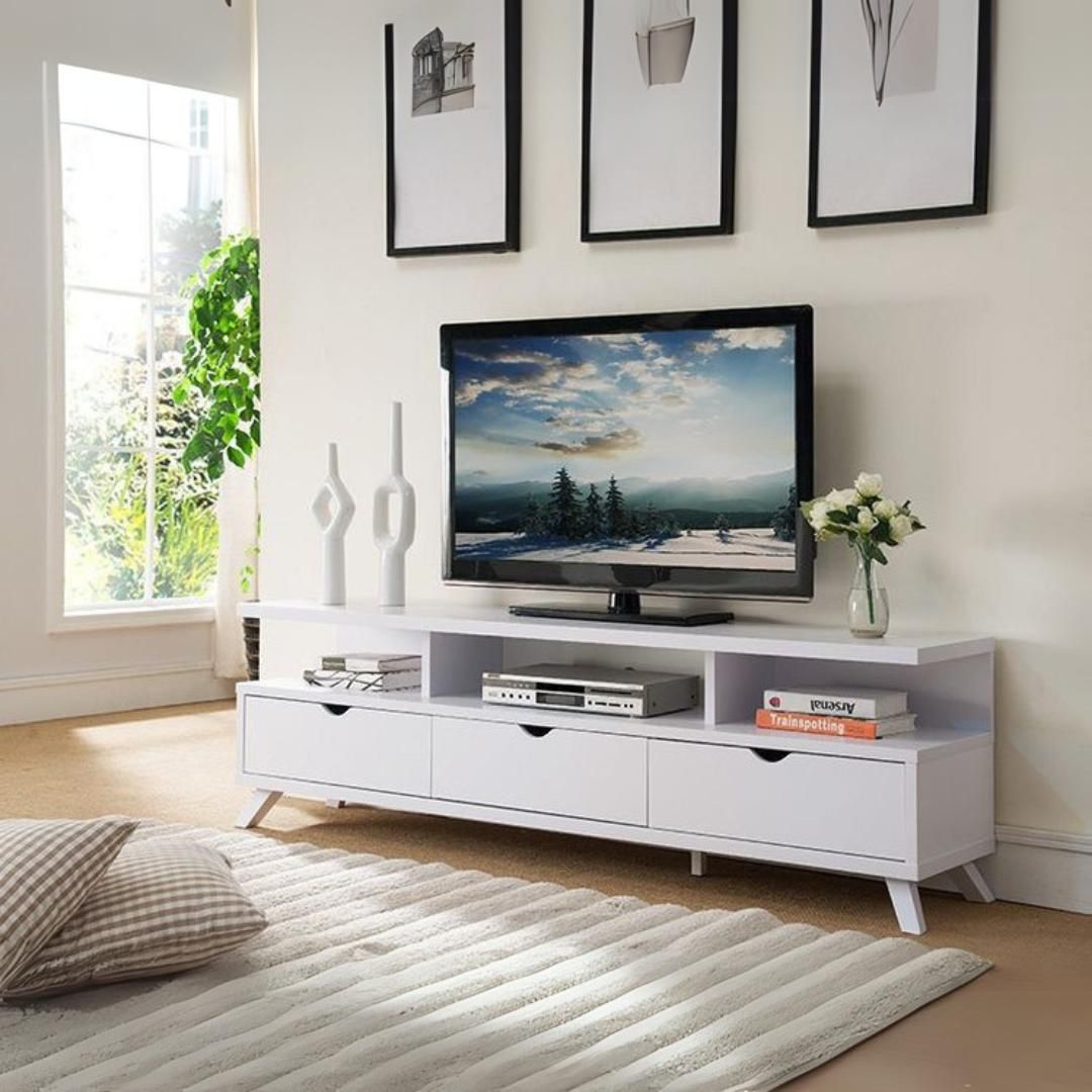 TV Unit – White, 50 x 30 x 160 cm | TT43
