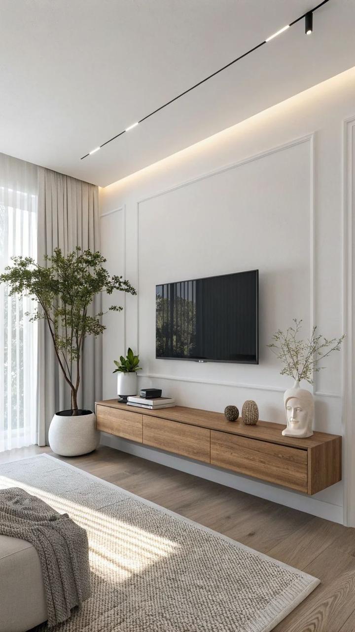 TV Unit – Beige, 30 x 30 x 180 cm | TT44