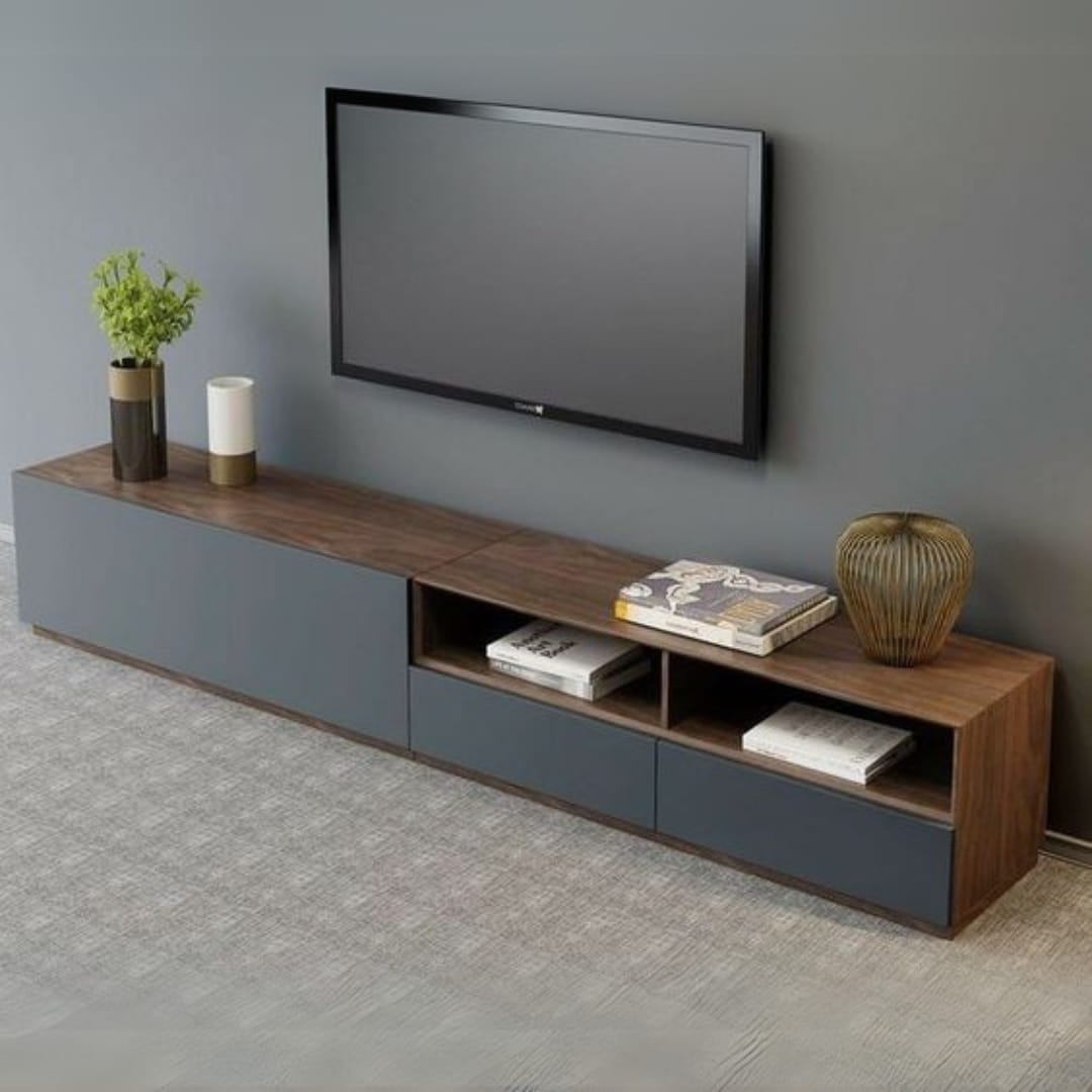 TV Unit – Brown and Grey, 40 x 40 x 180 cm | TT45