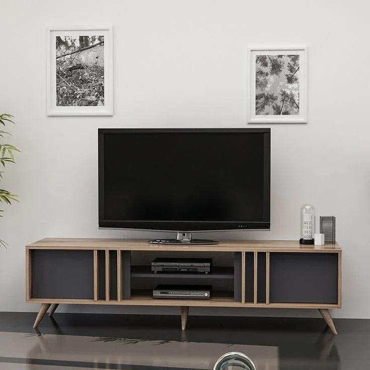 TV Unit – Beige and Black, 40 x 40 x 180 cm | TT5