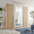 Wardrobe – White and Beige, 220 x 50 x 180 cm | WR10