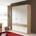 Wardrobe – White and Beige, 220 x 40 x 150 cm | WR13