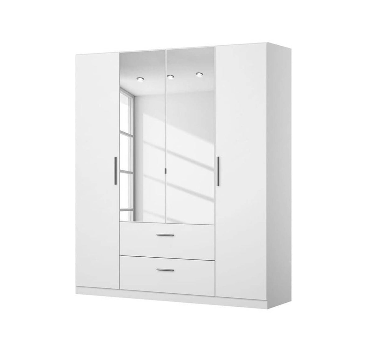 Wardrobe – White, 200 x 50 x 160 cm | WR15