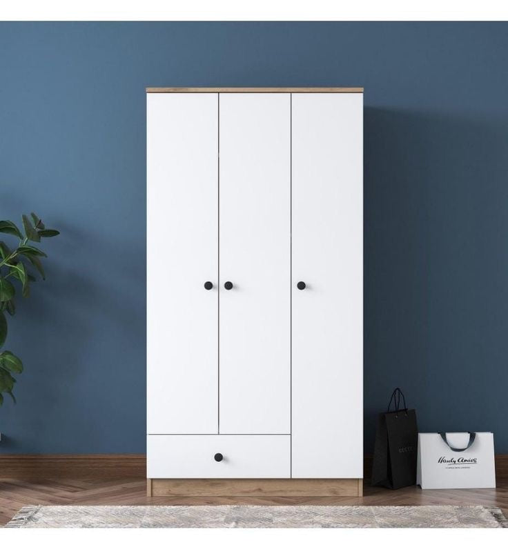 Wardrobe – White, 220 x 50 x 120 cm | WR2