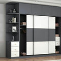 Wardrobe – Grey and White, 240 x 60 x 240 cm | WR24