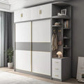 Wardrobe – White and Grey, 240 x 60 x 180 cm | WR26