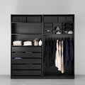 Wardrobe – Black, 200 x 40 x 160 cm | WR27