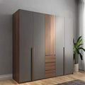 Wardrobe – Grey and Brown, 200 x 50 x 200 cm | WR37