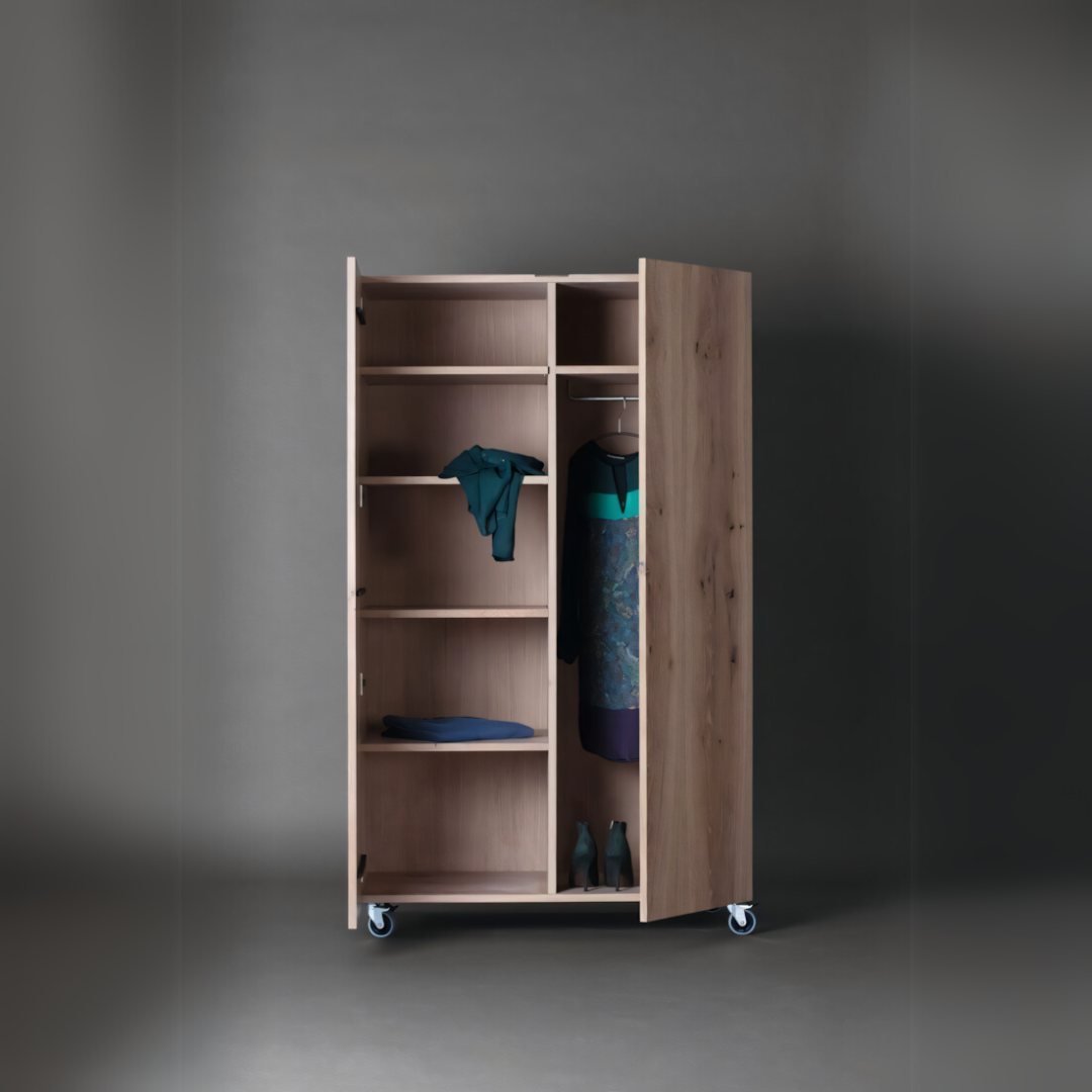Wardrobe – Brown, 220 x 50 x 100 cm | WR4