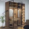 Wardrobe – Brown, 200 x 50 x 160 cm | WR43