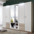 Wardrobe – White and Beige, 220 x 50 x 220 cm | WR9